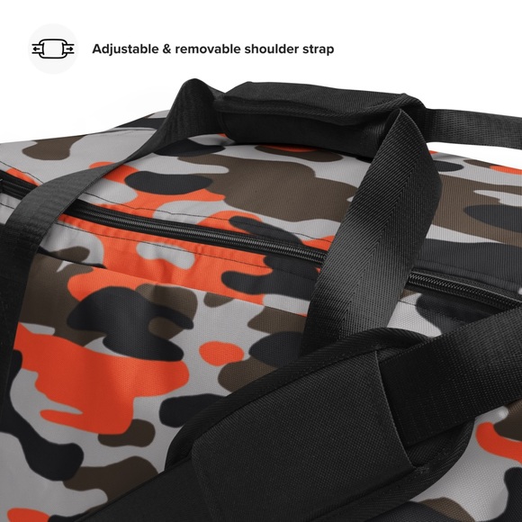 Orange camo duffel bag - Picture 8 of 16